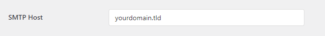 WP Mail SMTP hostname equals localhost equals your domain